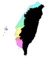 Image 21Administrative units of Taiwan under the Qing dynasty in 1734 (from History of Taiwan)