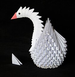 Modèle d'origami modulaire. (définition réelle 2 772 × 2 852)