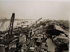 Les infrastructures portuaires construites par l'armée américaine.