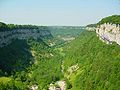 Reculée de Baume-les-Messieurs no Jura, França