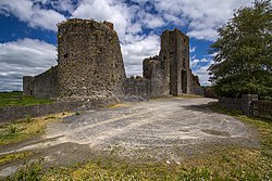 Liscarroll Castle overlooks the village