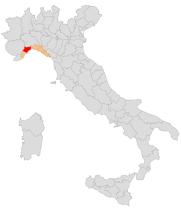 Circondario di Savona – Localizzazione