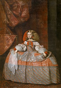 Infanta Margarida em vestido rosa (1660), Diego Velázquez, Museu do Prado, Madrid, Espanha