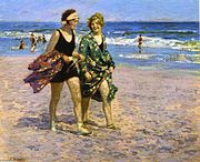 Edward Henry Potthast - Blonde and Brunette