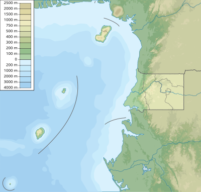 Location map Equatorial Guinea