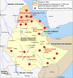 The situation during the Ethiopian Civil War