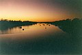 The Fitzroy River as it passes through Rockhampton at dawn