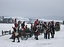 再現イベントのフランス砲兵。