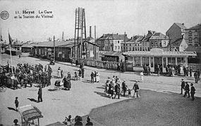 Première gare vers 1900.