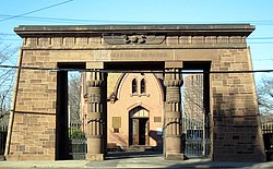 Entrée du Grove Street Cemetery.