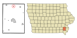 Location of Olds, Iowa