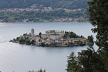 Orta San Giulio in the Province of Novara was the location of Sam Ryder's postcard.
