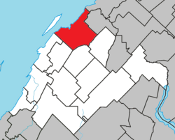 Location within Rivière-du-Loup RCM.