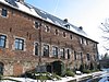 Hospice Saint-Jacques : bâtiment principal (façades et toitures) (M), ferme et domaine (S), faubourg de Binche, n°1