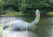 Sculpture of the Loch Ness monster as a plesiosaurus