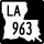 Louisiana Highway 963 marker