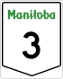 Provincial Trunk Highway 3 marker