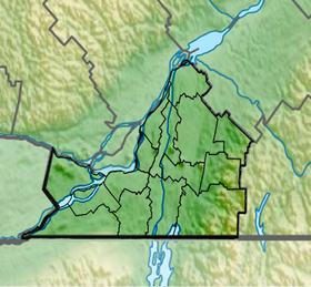 Voir sur la carte topographique de Montérégie