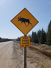 Canadian road sign.