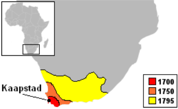 Evolution of the Dutch Cape Colony (1700–1800)