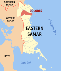 Mapa han Sinirangan Samar ngan Dolores