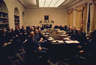 Le cabinet Nixon (1970).