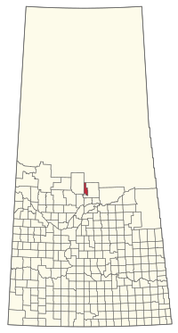 Location of the District of Lakeland No. 521 in Saskatchewan