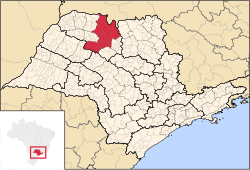 Location of the Microregion of São José do Rio Preto