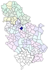 Mladenovac – Mappa