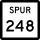 State Highway Spur 248 marker