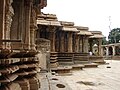 A profile of the outer wall of the mantapa at the Vaidyeshvara temple, Talakad