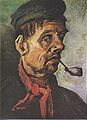 Head of a Man with a Pipe, 1885, Kröller-Müller Museum, Otterlo, Netherlands (F169)