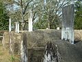 The above-ground tombs are among the oldest in the Waverly Cemetery.