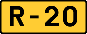 R-20 regional road shield}}