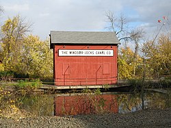 The Windsor Locks Canal Company alongside the Enfield Falls Canal