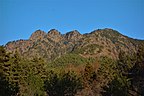 憩いの森から見た三ッ峠山