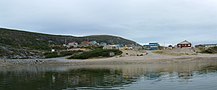 Kangiqsualujjuaq Harbour at high tide