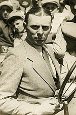 Achille Varzi vainqueur du Grand Prix de l'ACF 1931.