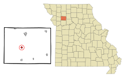 Location of Kingston, Missouri