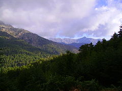 Le Monte Cardo depuis les hauteurs de Vizzavona.