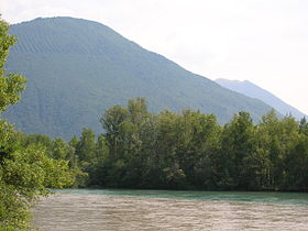 Le Connex, face Nord, depuis Champagnier