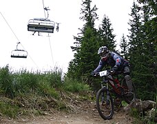 Downhill cycling - Jasná, Low Tatras