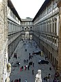 Pasaje en el último piso de la Galería Uffizi.