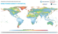 Image 49Global map of wind power density potential (from Wind power)