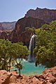 Image 25Presence of colloidal calcium carbonate from high concentrations of dissolved lime turns the water of Havasu Falls turquoise. (from Properties of water)