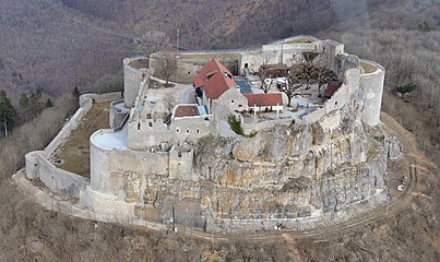 Замковый комплекс с высоты птичьего полёта