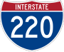 I-220 marker