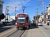 An inbound train at Church and 24th Street, 2019