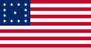 John Trumbull's depiction of the US flag, 1777