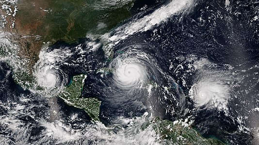 2017 Atlantic hurricanes, by NOAA